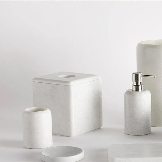 Maison Lipari Velina Marble Toothbrush Holder - Dove  SFERRA.