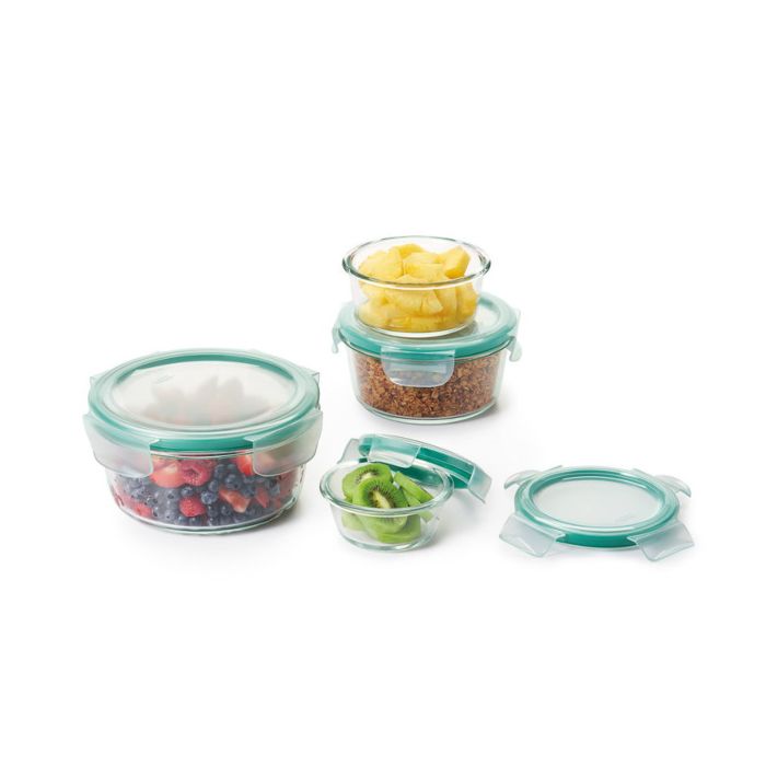 Oxo | Snap Container Glass Set Of 8 Pieces