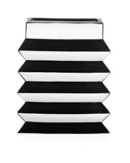 Vase à plis noir et blanc Jonathan Adler
