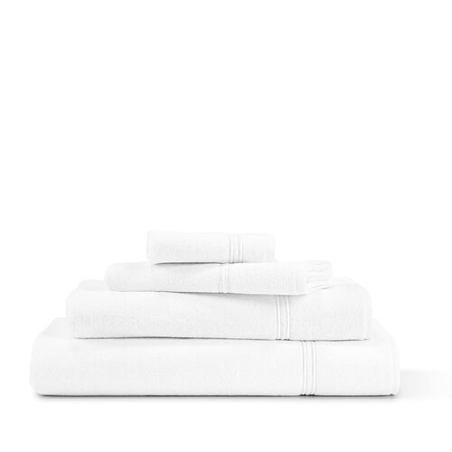 Maison Lipari Hotel Classic Hand Towel White / White 19 X 30''  FRETTE.