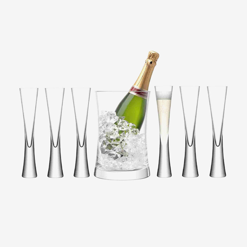 Lsa | Moya Seau à champagne et 6 flûtes à champagne