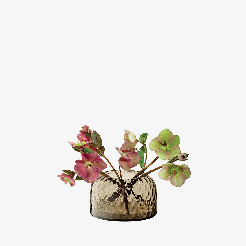 Lsa | Dapple Vase H10.3cm Earth Brown
