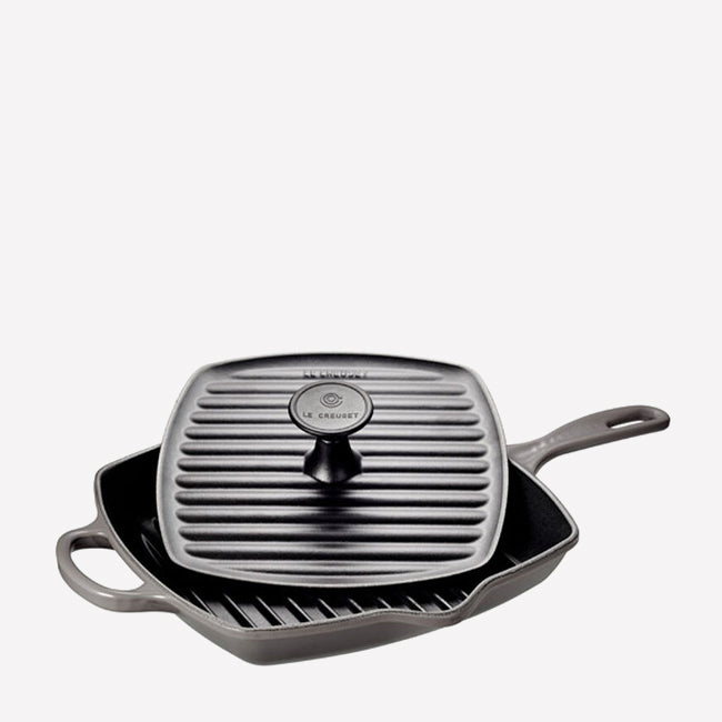 Maison Lipari Square Skillet Grill and Panini Press Set - 26cm  LE CREUSET.