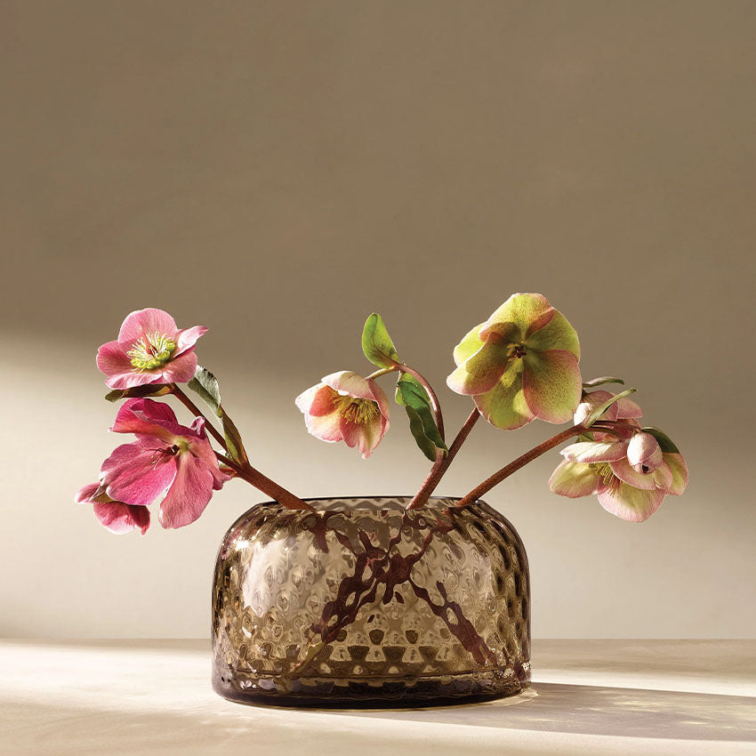 Lsa | Dapple Vase H10.3cm Earth Brown