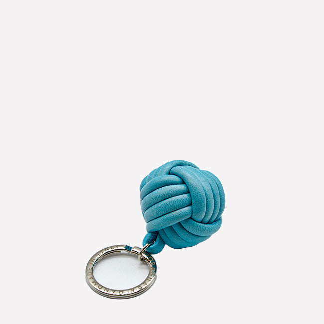 Maison Lipari GIOBAGNARA - Nodo Keyring Nappa - Turquoise  GIOBAGNARA.