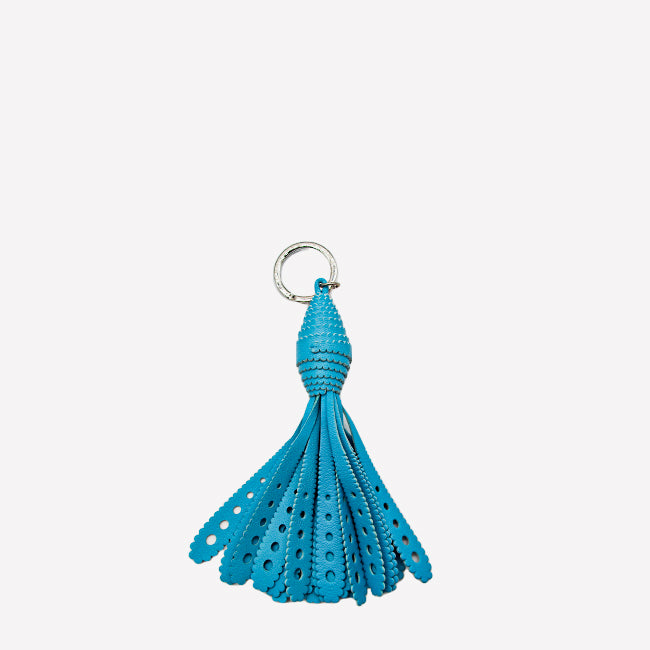 Maison Lipari GIOBAGNARA Cometa Keyring Nappa: Turquoise  GIOBAGNARA.