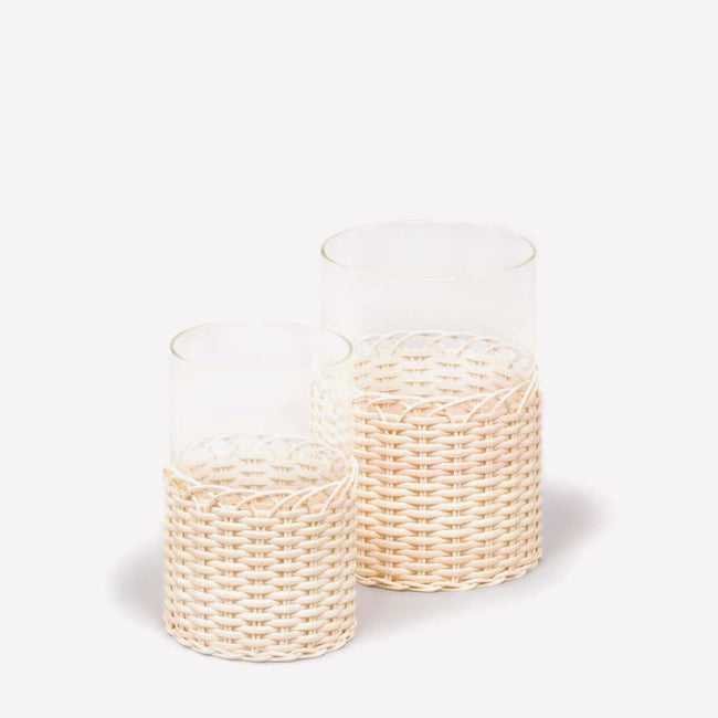 Maison Lipari GIOBAGNARA - Rattan Wideville Candle Holder ø cm 13 | h. cm 20  GIOBAGNARA.