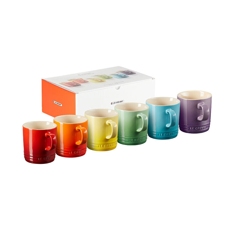 Le Creuset | Set of 6 Classic Mugs - Rainbow