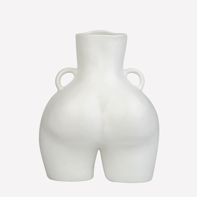 Maison Lipari Love Handles Vase - Matte White  ANISSA KERMICHE.