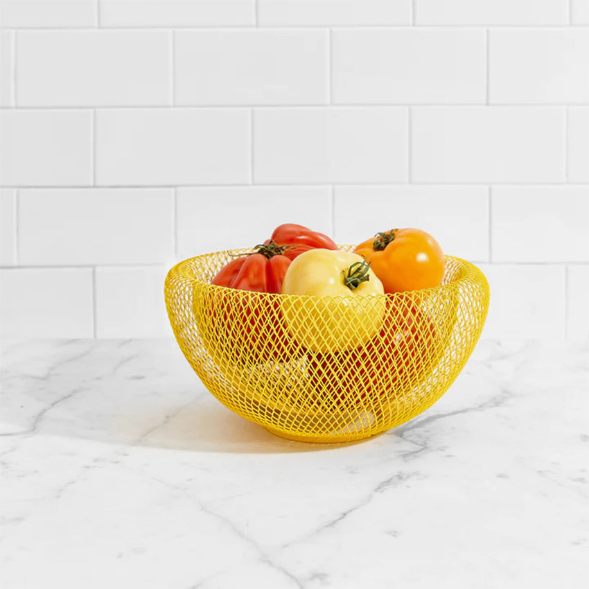 MoMa | Mesh Wire Bowl - Yellow