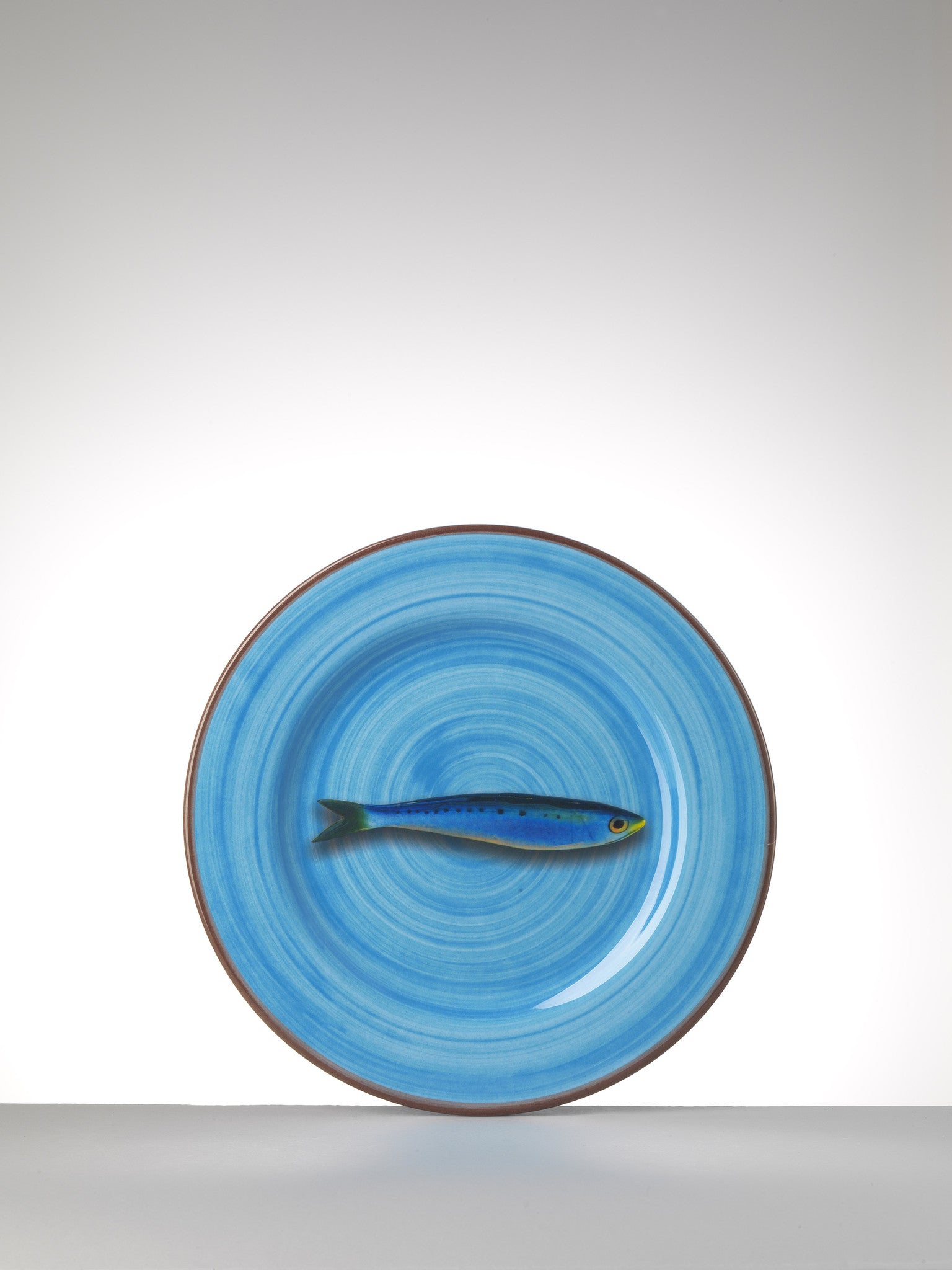 Maison Lipari Aimone Medium Turquoise Plate in Melamine set of 6  MARIO LUCA GIUSTI.