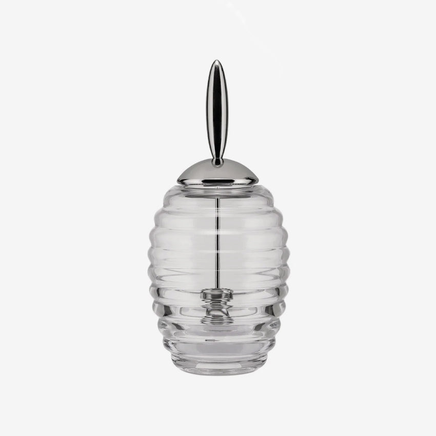 Alessi | Honey Jar with Lid & Drizzling Spoon