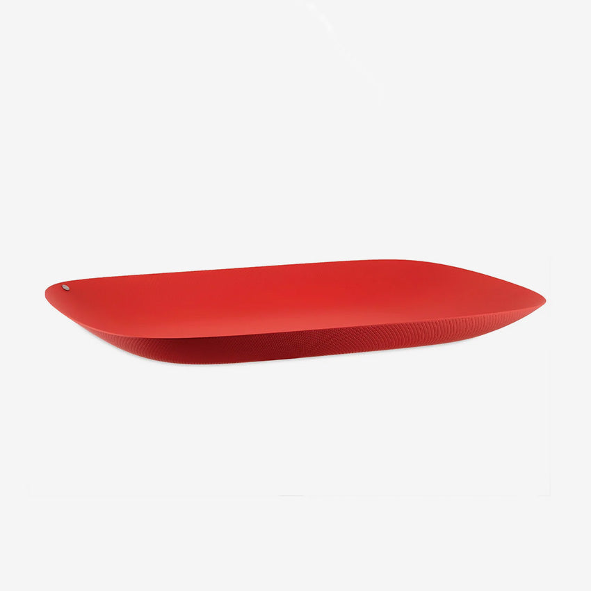 Alessi | Moiré Plateau rectangulaire texturé