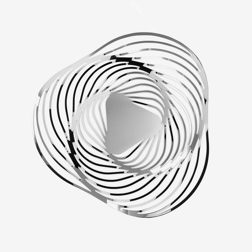 Alessi Trinity Citrus Basket – Steel Colored Epoxy Resin Fruit Holder, Modern Design