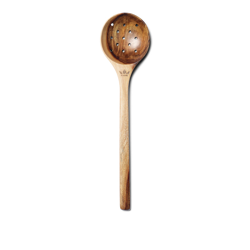 Maison Lipari Wooden Skimmer Spoon | Acacia Wood 30.5x7.8 cm  DUTCH DELUXES.