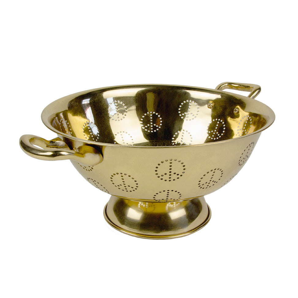 Maison Lipari SIR MADAM Brass Peace Colander  SIR MADAM.