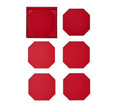 Kim Seybert | 6 Rouge 540 Coasters - Red