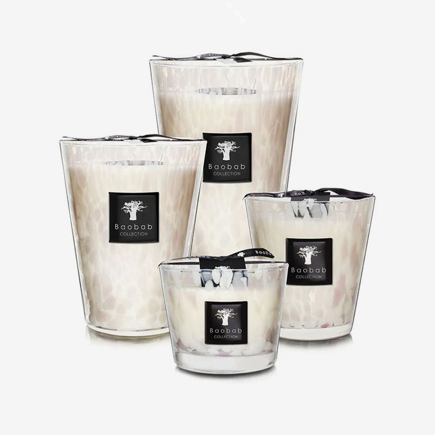 Baobab Collection | Perles blanches Bougie parfumée