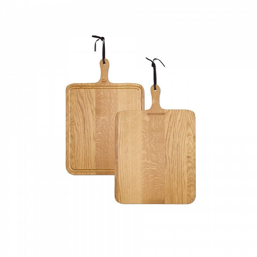 Maison Lipari Bread Board XL Square | Oiled Oak 34x39 cm  DUTCH DELUXES.