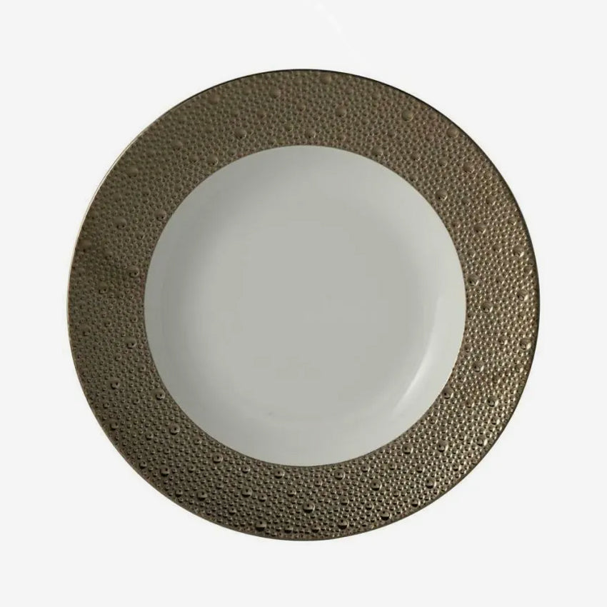 Bernardaud | Collection de vaisselle Ecume Assiette creuse à rebord