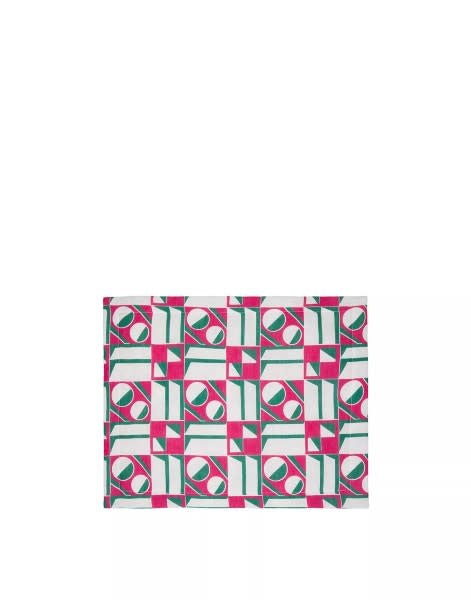 Maison Lipari LA DOUBLE J Placemat Set of 2 | Linen | Geometrico Rosa | 35x45 cm  LA DOUBLE J.