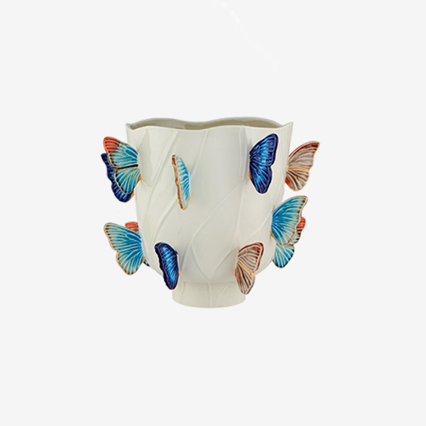 Vase Bordallo Pinheiro | Cloudy Butteflies By Claudia Schiffer