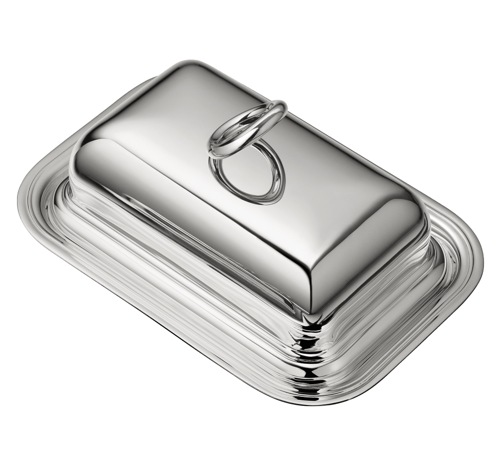 Maison Lipari CHRISTOFLE Vertigo Rectangular Butter Dish Silver-Plated L: 18.5 cm  CHRISTOFLE.