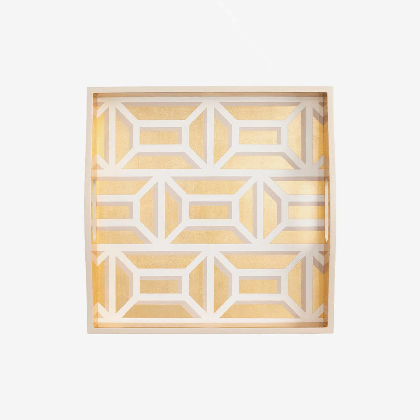 Caspari | Garden Gate Lacquer Tray