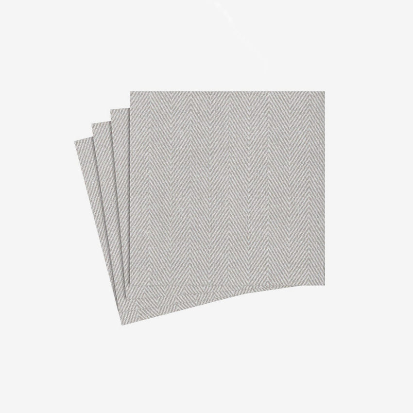 Caspari | Flax/Jute Paper Linen Napkins