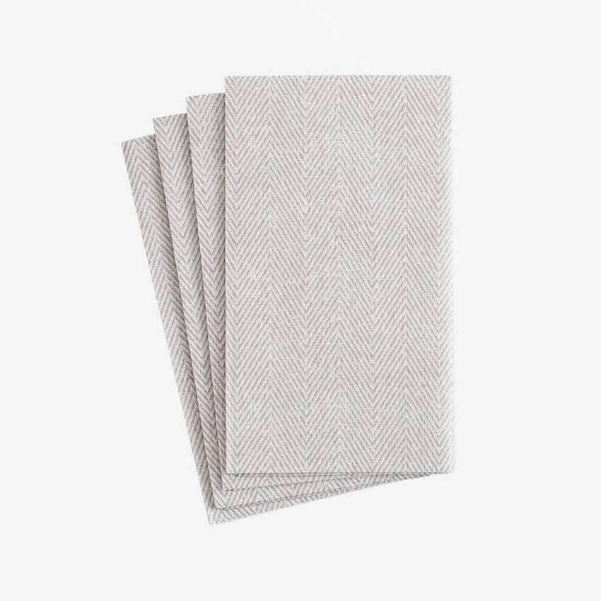 Caspari | Flax/Jute Paper Linen Napkins