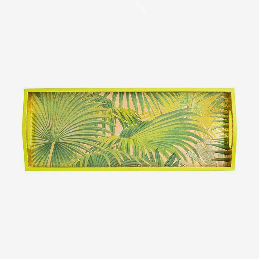Caspari | Plateaux d'or en feuilles de palmier