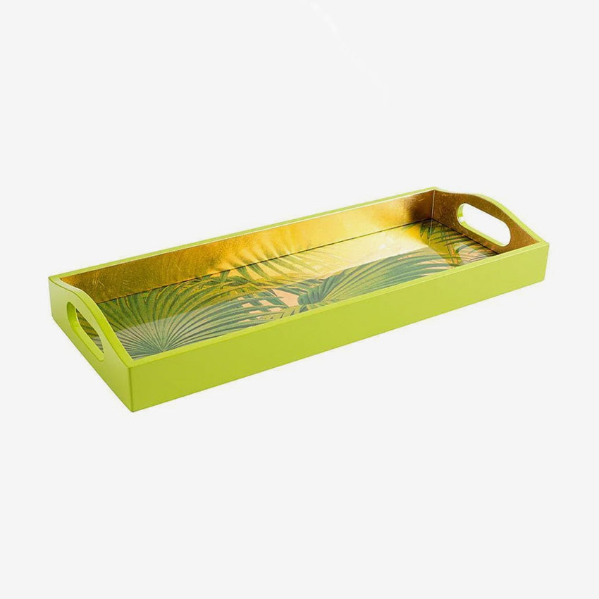 Caspari | Palm Fronds Gold Trays