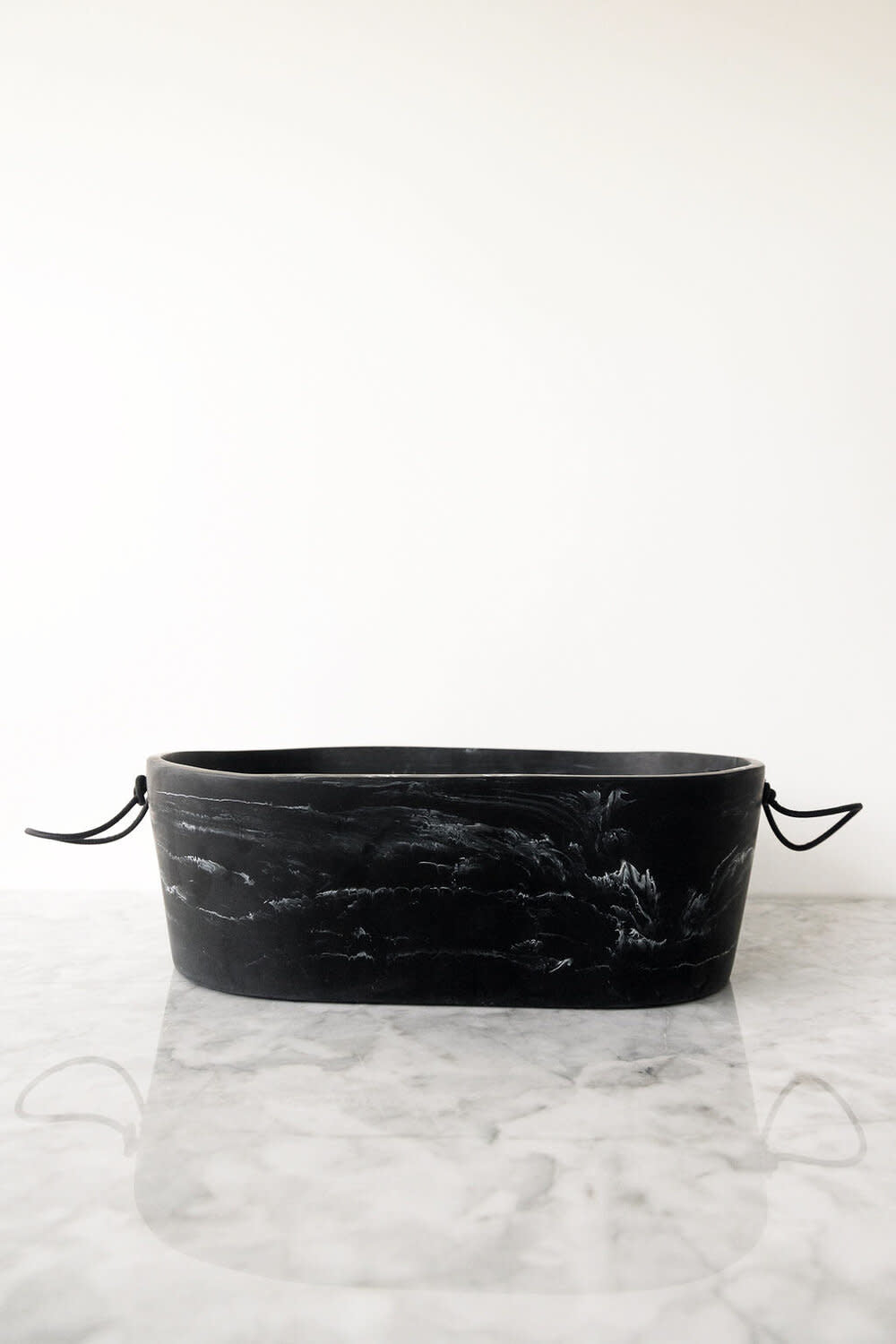 Maison Lipari Resin Magnum Champagne Bucket - Black Marble  CDMX DESIGN.