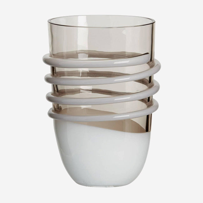 Maison Lipari D’Autore Piccoli Sonne Vase 4.92" X 7.68" - White  CARLO MORETTI.