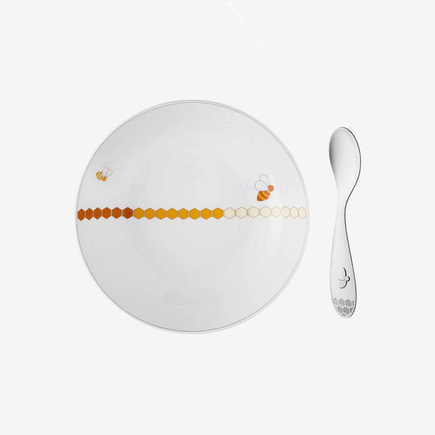 Christofle | Beebee Baby Cereal Bowl & Spoon Set