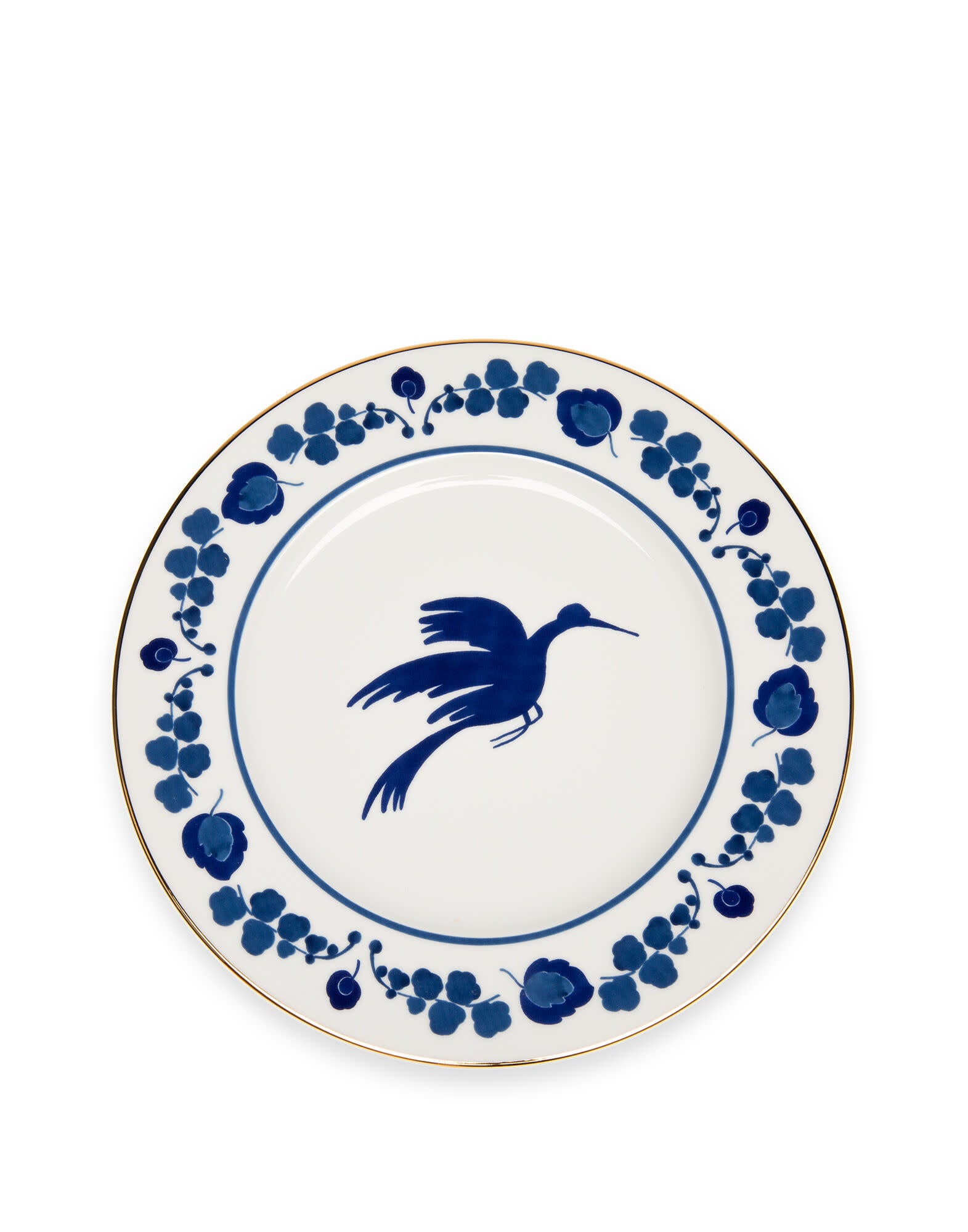 Maison Lipari LA DOUBLE J Charger Plate | Porcelain | Wildbird Blu | 31x31 cm  LA DOUBLE J.