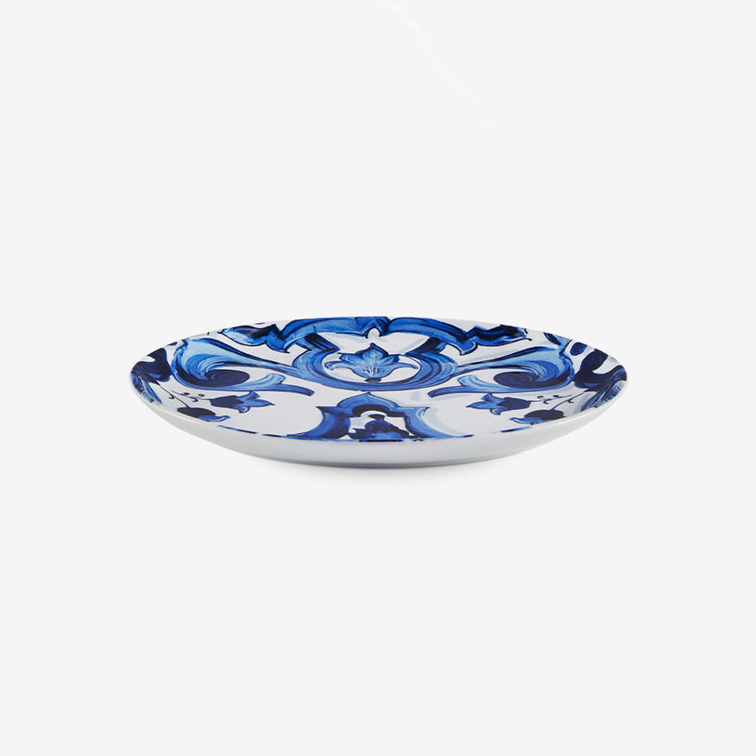 Dolce & Gabbana Casa | Blue Mediterraneo Fiore Oval Serving Plate