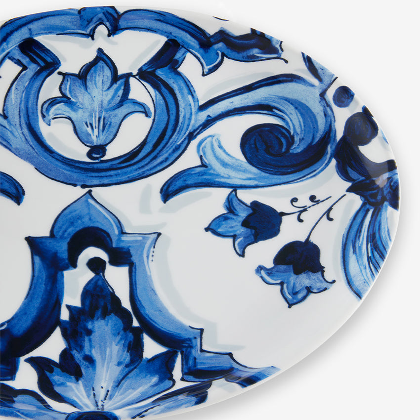 Dolce & Gabbana Casa | Blue Mediterraneo Fiore Assiette de service ovale