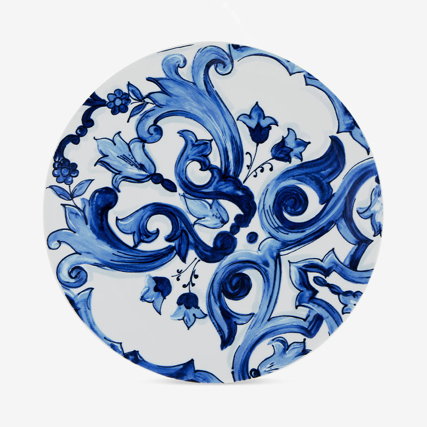 Dolce & Gabbana Casa | Blue Mediterraneo Foglie Charger Plate