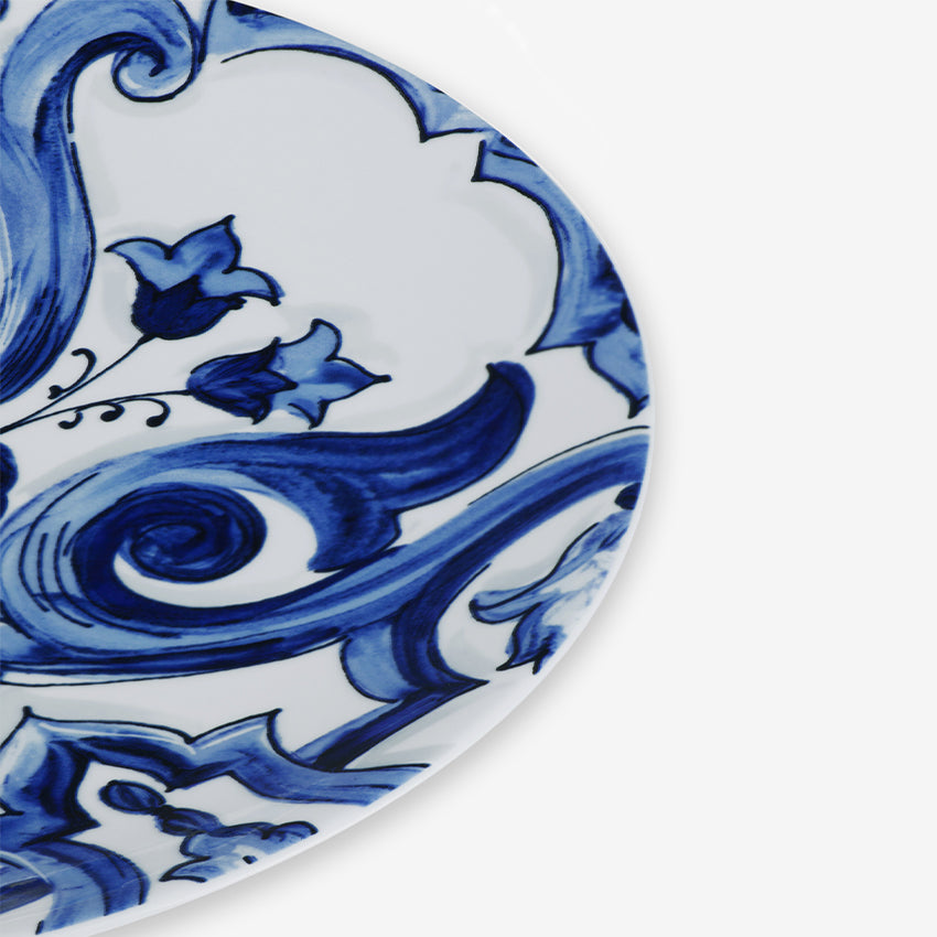Dolce & Gabbana Casa | Blue Mediterraneo Foglie Charger Plate