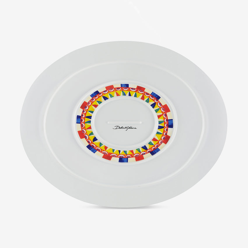 Dolce & Gabbana Casa | Carretto Medium Oval Serving Plate
