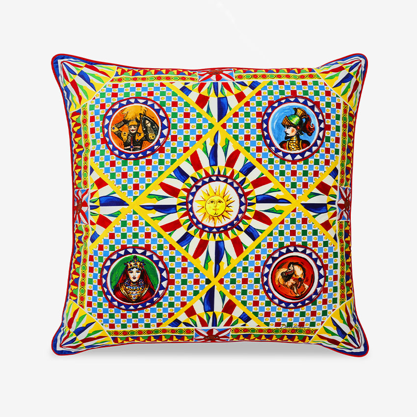 Dolce & Gabbana Casa | Carretto Velvet Large Cushion