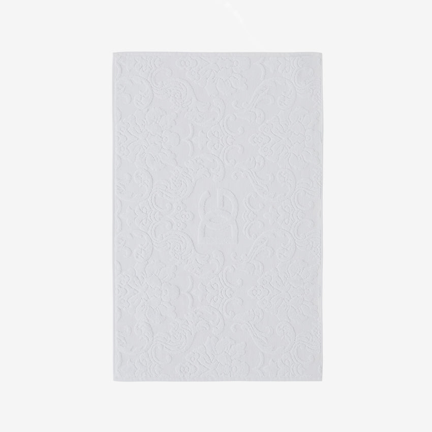 Dolce & Gabbana Casa | White DG Logo Jacquard Bath Mat