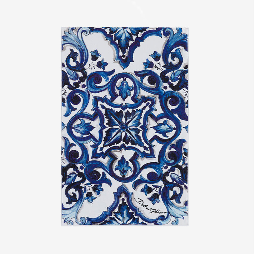 Dolce & Gabbana Casa | Tapis de Bain All Over Mediterraneo Bleu