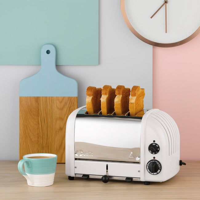 Maison Lipari Newgen 4 Slot Toaster White  DUALIT.