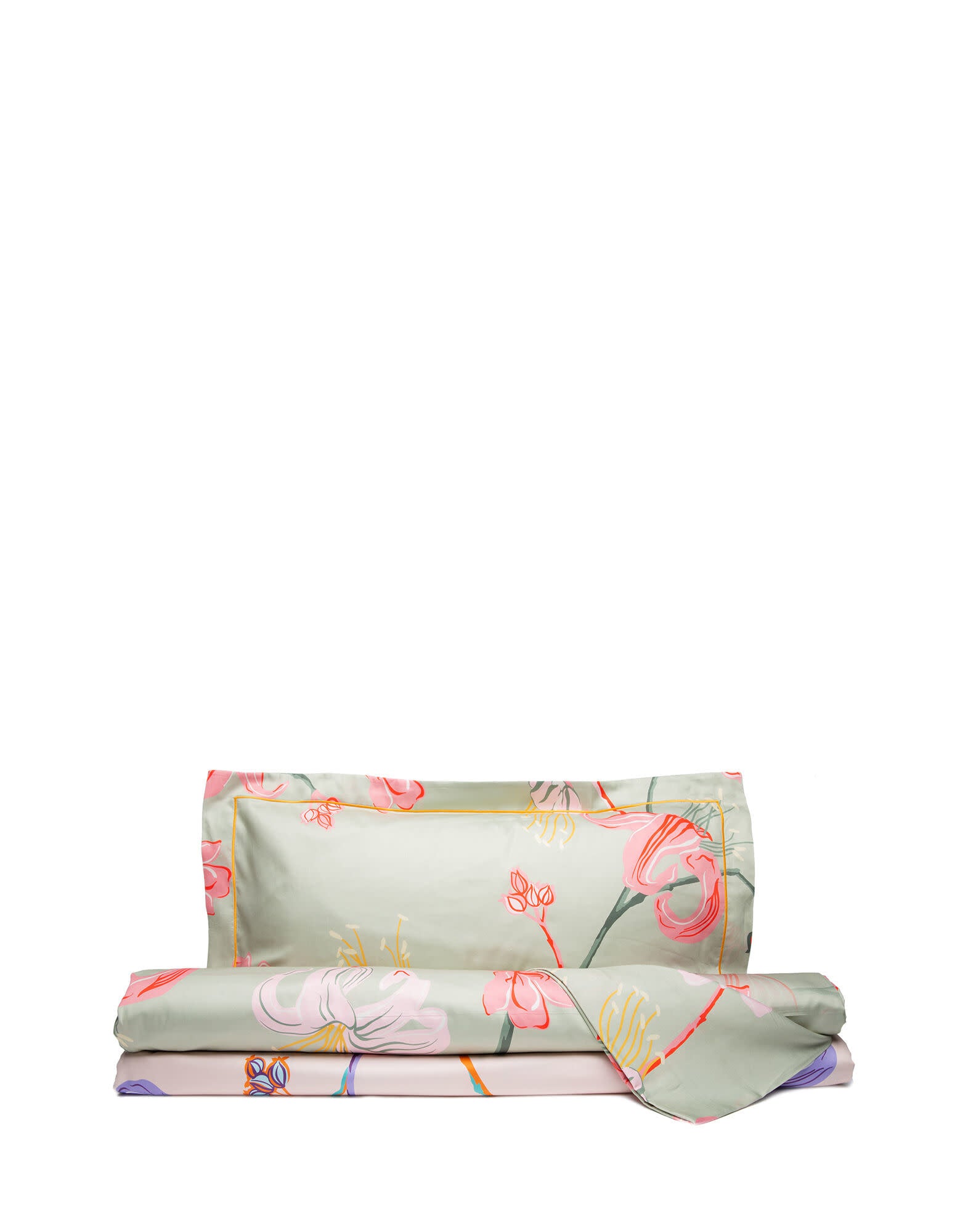 Maison Lipari LA DOUBLE J Sham Set of 2 | Satinated Cotton | Maneater Salvia | Size: US  LA DOUBLE J.