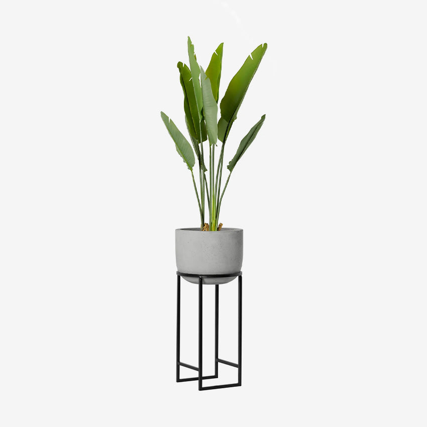 Torre & Tagus | Aria Polystone Basin Planter on Metal Stand