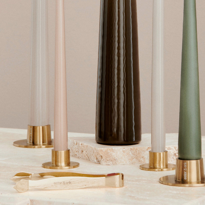 Ester & Erik | 2 Taper Candle Holders