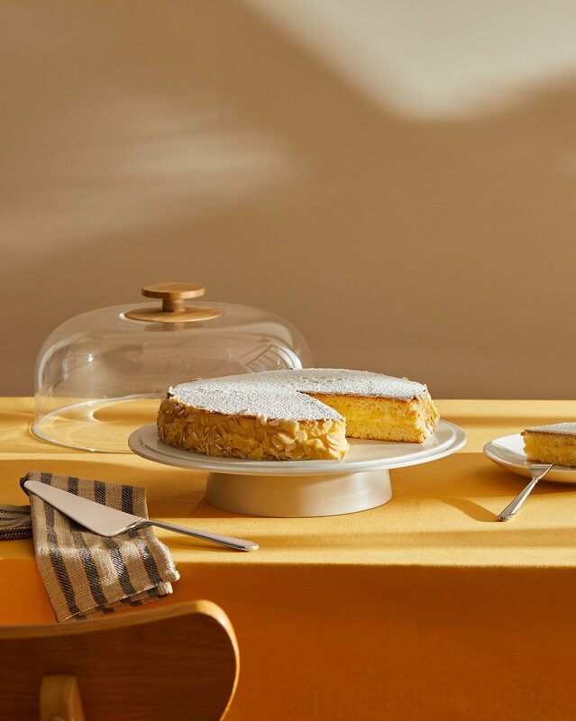 Alessi | Mattina Porte-gâteau avec dôme Gris chaud