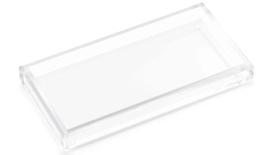 Maison Lipari Small Acrylic Tray - Crystal Clear  JR WILLIAM.